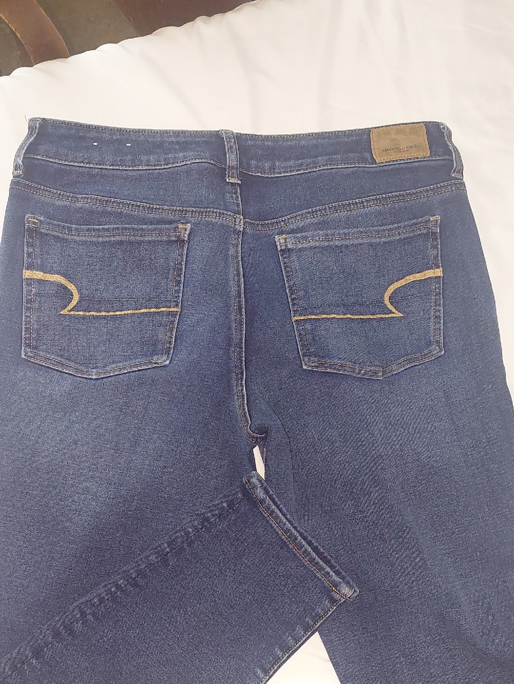 American Eagle Outfitters Women’s Dark Indigo Skinny Jeans. Size 12 - Picture 4 of 10